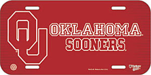 Oklahoma Sooners License Plate - WinCraft
