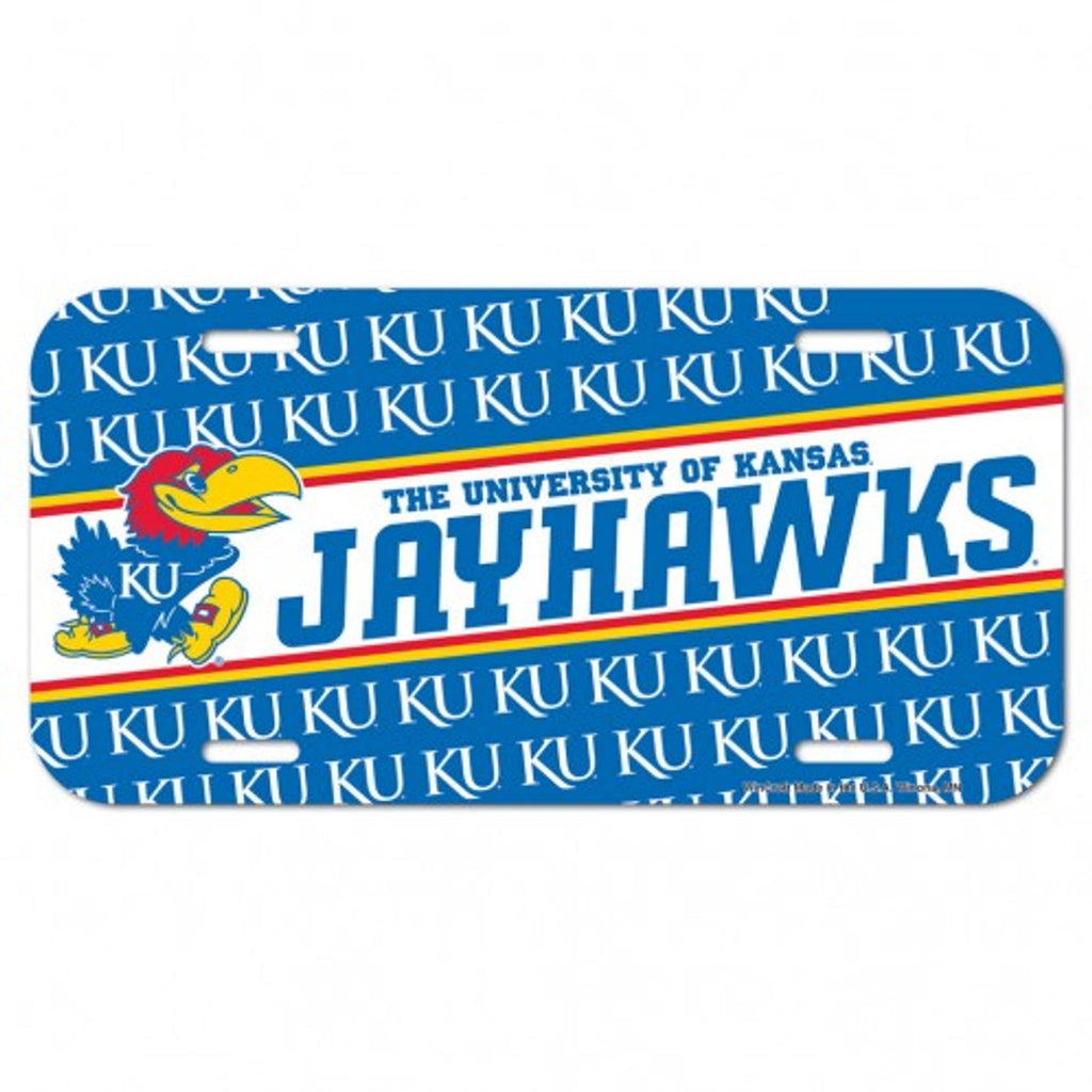 Kansas Jayhawks License Plate - WinCraft