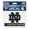 Notre Dame Fighting Irish Decal 4.5x5.75 Perfect Cut Color - WinCraft