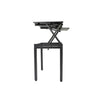 Rocelco Standing Desk Legs - Home Office Sit Stand Up Workstation Floor Stand for DADR-40 and DADR-46 (R DADRB-FS)