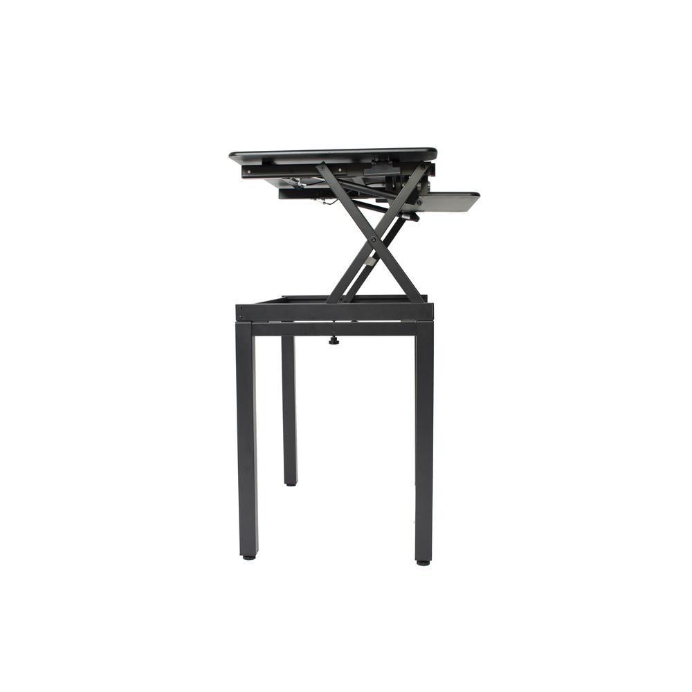 Rocelco Standing Desk Legs - Home Office Sit Stand Up Workstation Floor Stand for DADR-40 and DADR-46 (R DADRB-FS)