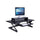 Rocelco 30'' Premium Dual Monitor Stand with AC Power Supply & USB 2.0 Charging - Metal Laptop TV PC Riser Shelf with Keyboard Mouse Storage and Cable Management - Black (R DMS)
