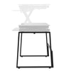 Rocelco Standing Desk Legs - Home Office Sit Stand Up Workstation Floor Stand for DADR-40 and DADR-46 (R DADRB-FS2)