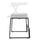 Rocelco Standing Desk Legs - Home Office Sit Stand Up Workstation Floor Stand for DADR-40 and DADR-46 (R DADRB-FS2)
