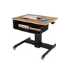 Rocelco 28'' Height Adjustable Mobile School Standing Desk