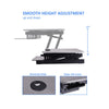 Rocelco 37.5'' Deluxe Height Adjustable Standing Desk