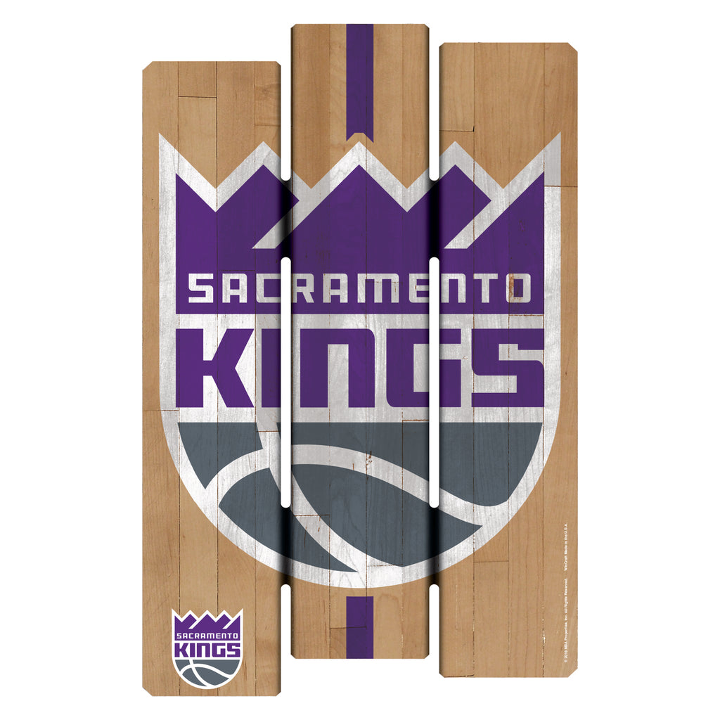 Sacramento Kings Sign 11x17 Wood Fence Style T/B - WinCraft