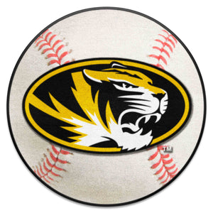 Fanmats - University of Missouri Baseball Mat 27'' diameter