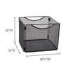 Onyx™ Mesh Desktop Box File, 10''D - Black - Safco