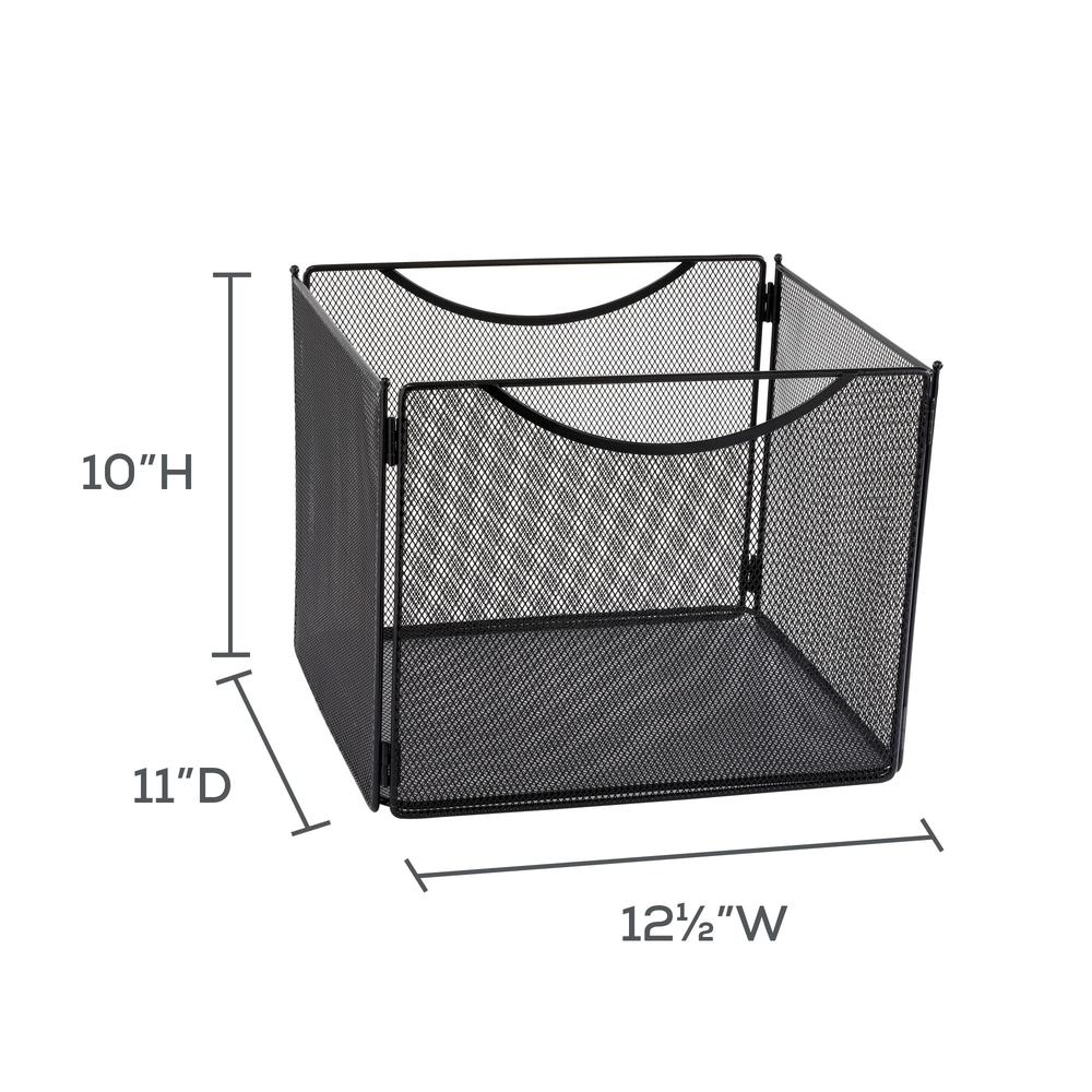 Onyx™ Mesh Desktop Box File, 10''D - Black - Safco