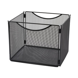 Onyx™ Mesh Desktop Box File, 10''D - Black - Safco