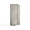 Triple Sloped Metal Locker Hood Addition 36''W x 18''D x 6''H - Tan - Safco