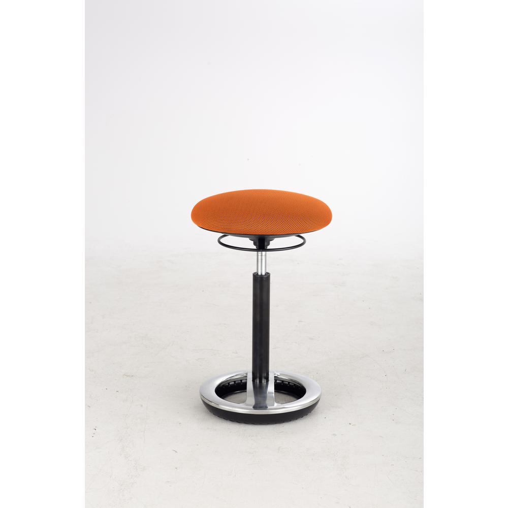 Twixt Desk Height Ergonomic Stool, 22.5'' Seat Height, Supports up to 250 lbs., Orange Seat/Orange Back, Black Base - Safco