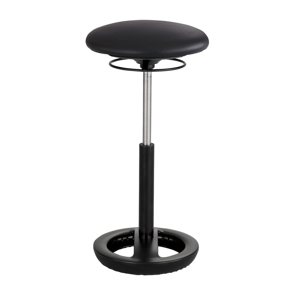 Twixt Extended-Height Ergonomic Chair, Supports up to 250 lbs., Black Seat/Black Back, Black Base - Safco