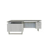 Mirella™ L-Shaped Configuration Desk, BBB/BF Stone Gray - Safco