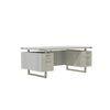 Mirella™ Free Standing Desk, BBB/BF White Ash - Safco