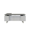 Mirella™ L-Shaped Configuration Desk, BBB/BF Stone Gray - Safco