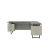 Mirella™ L-Shaped Configuration Desk, BBB/BF Stone Gray - Safco