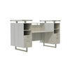 Mirella™ Reception Desk with Glass Countertop White Ash - Safco
