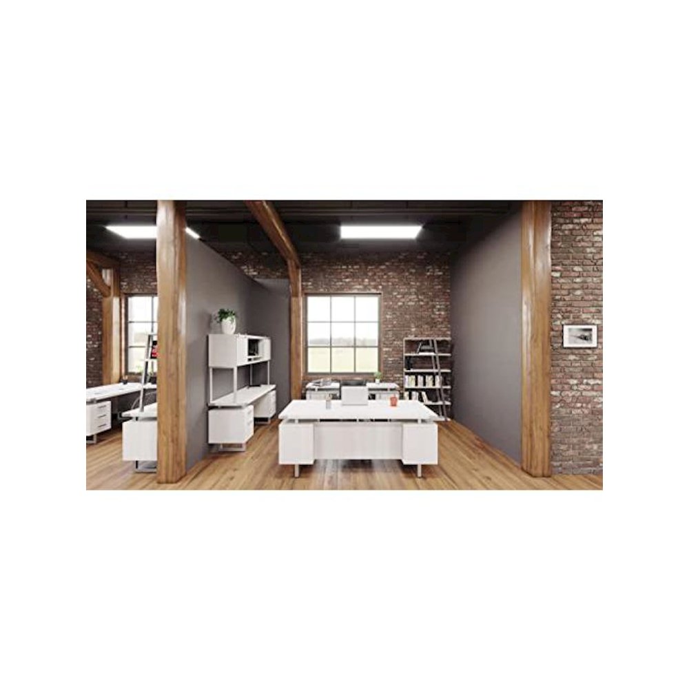 Mirella™ Free Standing Desk, BBB/BF White Ash - Safco
