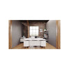 Mirella™ Free Standing Desk, BBB/BF White Ash - Safco