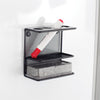 Onyx™ Mesh Marker Holder with Shelf Black