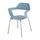 Bandi™ Shell Stack Chair (Qty. 2) Blue - Safco