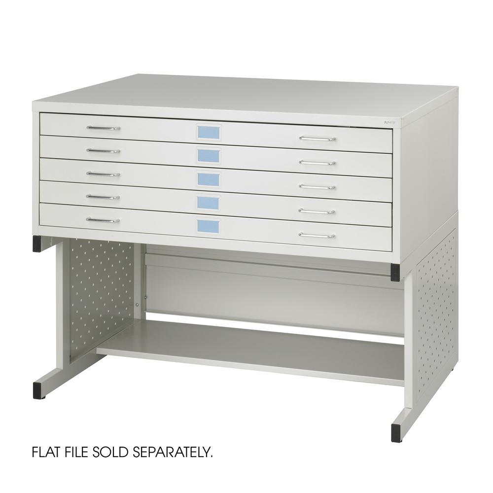 Facil Steel Flat File-Medium Light Gray - Safco