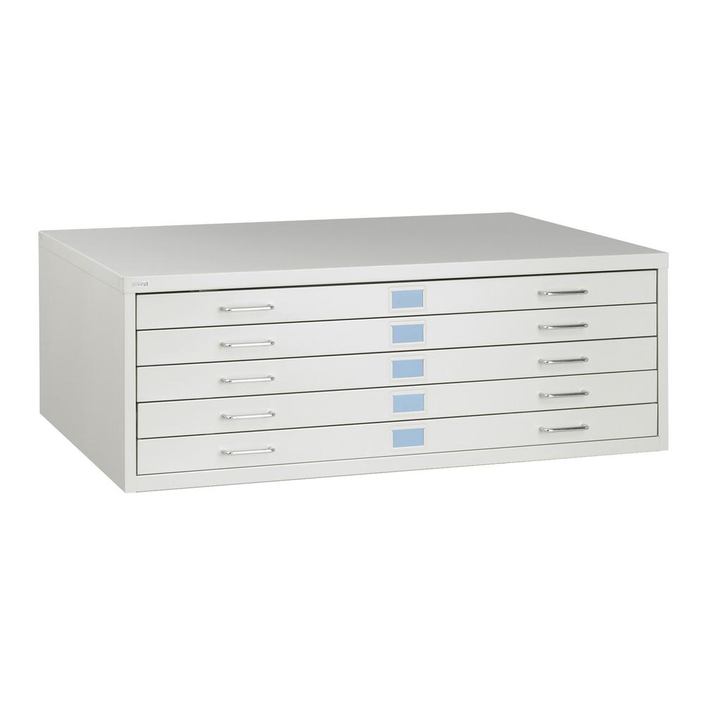 Facil Steel Flat File-Medium Light Gray - Safco