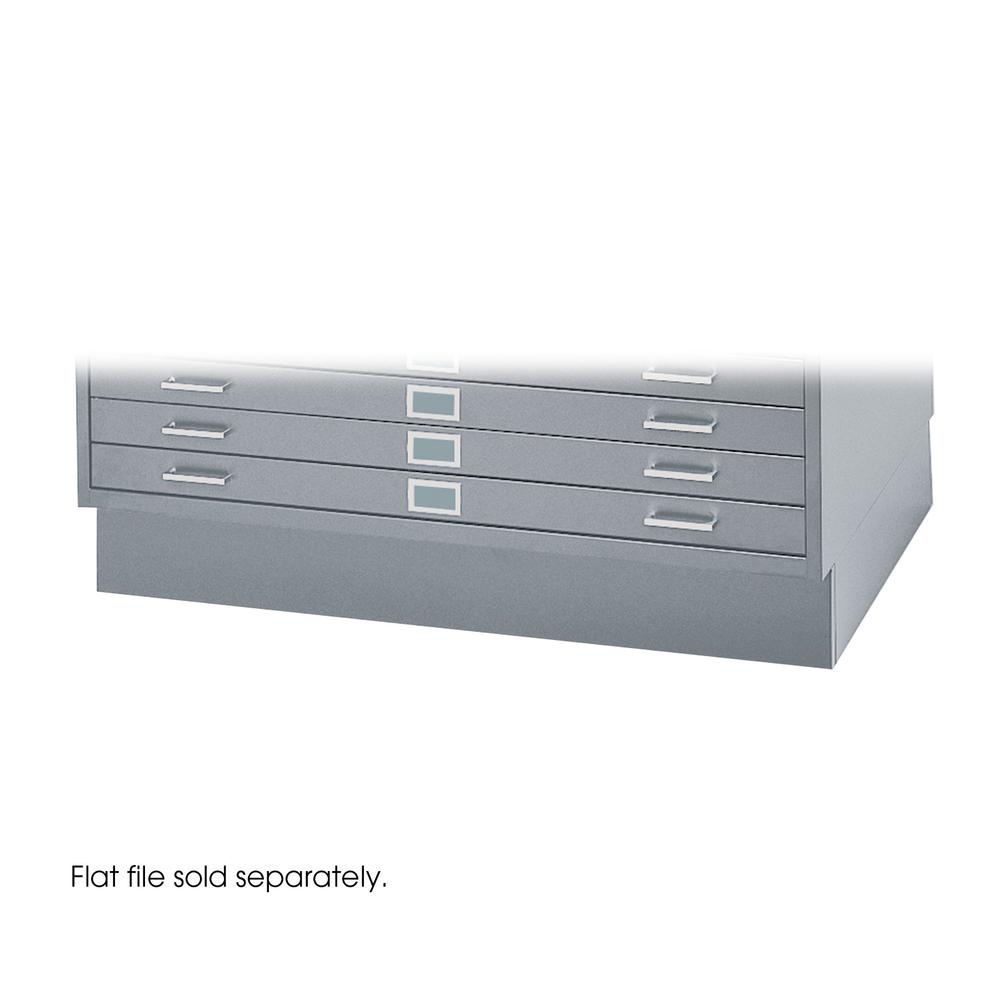 Base For Five-Drawer Stackable Steel Flat Files, 46-1/2w x 32-1/2d, Gray - Safco