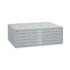 Five-Drawer Steel Flat File, 53-1/2w x 41-1/2d x 16-1/2h, Gray - Safco