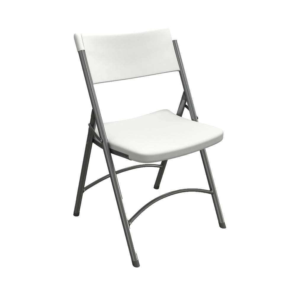 Heavy Duty Folding Chair, White - Mayline