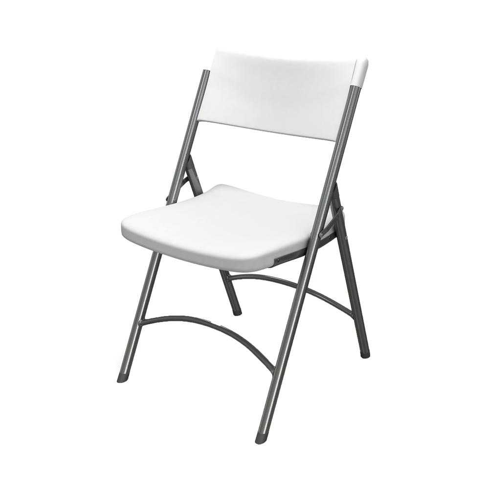 Heavy Duty Folding Chair, White - Mayline