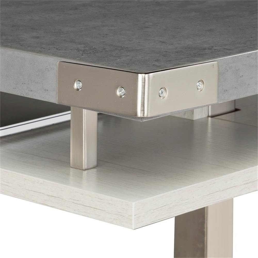 Mirella™ Conference Table, Standing-Height, 12’ Stone Gray - Safco