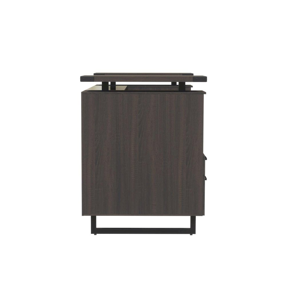 Mirella™ Reception Desk with Glass Countertop Southern Tobacco - Safco