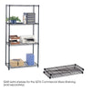 Commercial Extra Shelf Pack, 36 x 18'' Black - Safco