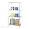 Industrial Wire Shelving - 36'' x 18'' - 4 x Shelf(ves) - Gray - Safco