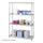 Industrial Wire Shelving - 48'' x 18'' x 72'' - 4 x Shelf(ves) - Gray - Safco
