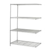 5295GR Add-On Kit - 48.0'' x 24.0'' x 72.0'' - 4 x Shelf(ves) - Metallic Gray - Safco