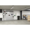 Triple Sloped Metal Locker Hood Addition 36''W x 18''D x 6''H - Gray - Safco