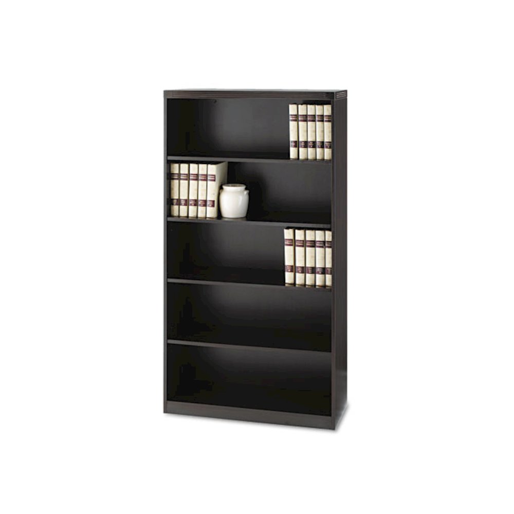 Aberdeen Series Five-Shelf Bookcase, 36w x 15d x 68-3/4h, Mocha - Safco Mayline