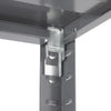 Industrial Shelf - 48'' x 24'' x 85'' - 6 x Shelf(ves) - 5400 lb Load Capacity - Durable - Dark Gray - Powder Coated - Steel - Assembly Required - Safco Products