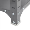 Industrial Shelf - 48'' x 24'' x 85'' - 6 x Shelf(ves) - 5400 lb Load Capacity - Durable - Dark Gray - Powder Coated - Steel - Assembly Required - Safco Products