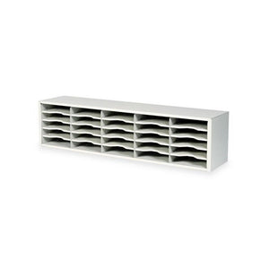 E-Z Sort Steel Mail Sorter Module, Light Gray Steel - Safco
