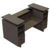 Mirella™ Reception Desk with Glass Countertop Southern Tobacco - Safco