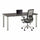 Medina Table Desk with Straight Top- MTD72LDC - Safco