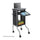 Scoot Presentation Cart - 4 Casters - Steel Frame - Black - Safco