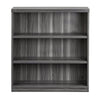 3 Shelf Bookcase (1 fixed shelf), Gray Steel - Mayline