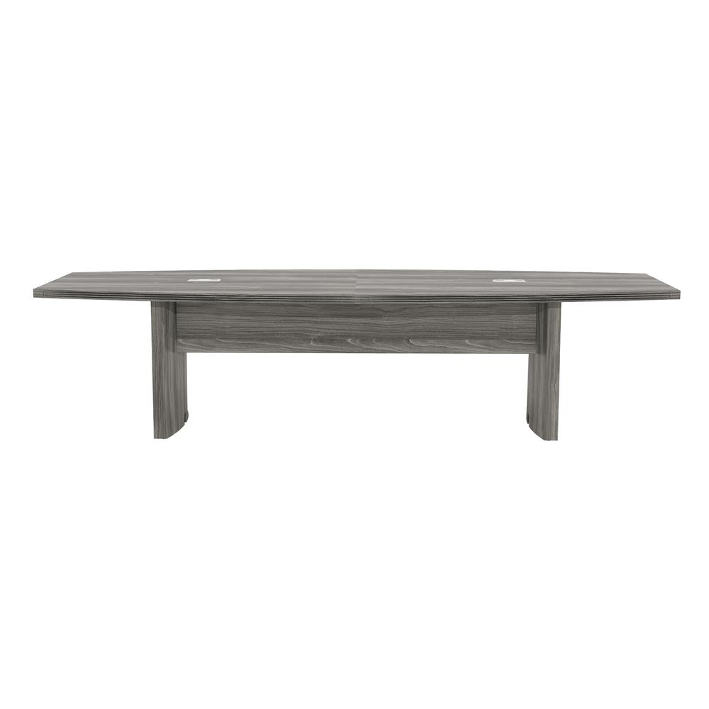 10' Conference Table, Boat Surface, Gray Steel - Mayline