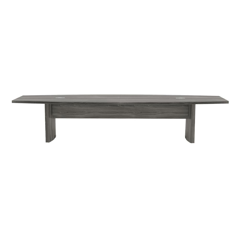 12' Conference Table, Boat Surface, Gray Steel - Mayline